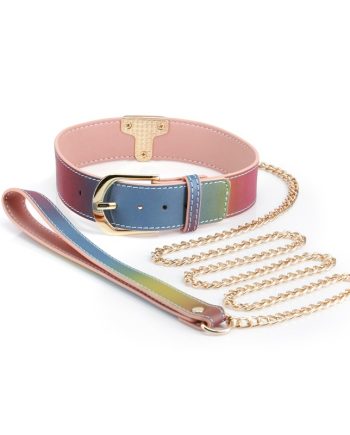 Rainbow Colar & Leash